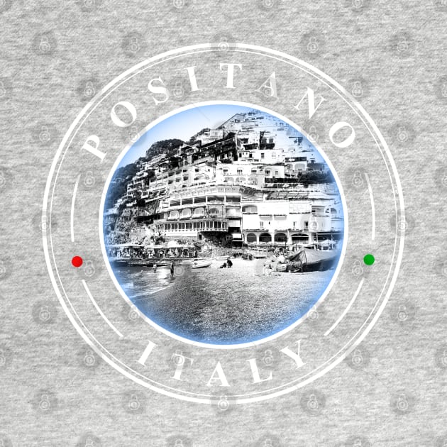 Positano Italy - circular design by AnturoDesign